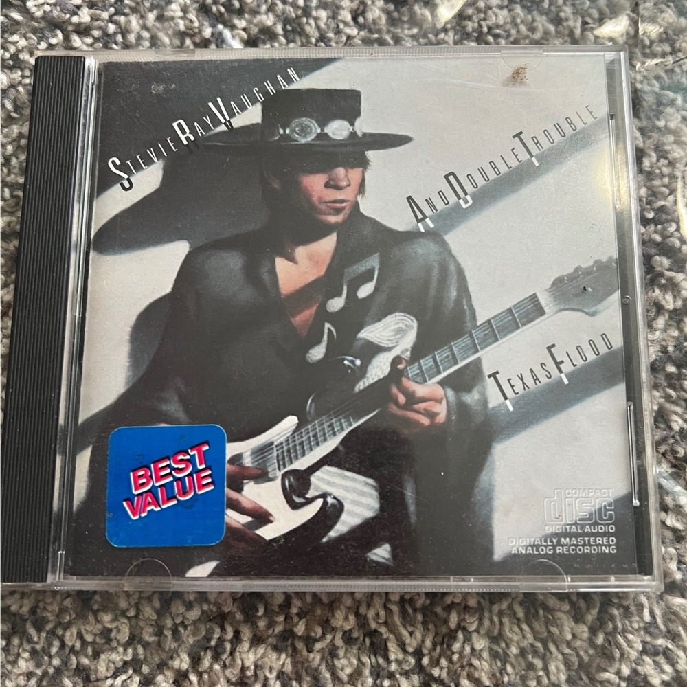Stevie Ray Vaughan Double Trouble Texas Flood CD 1983 Epic EK 38734 Blues Rock
